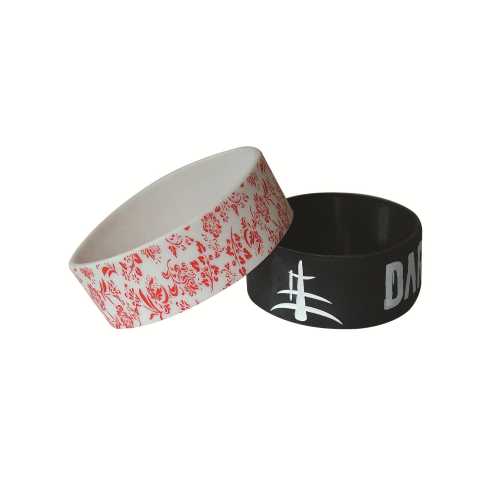 1 Inch Printed Silicone Wristband